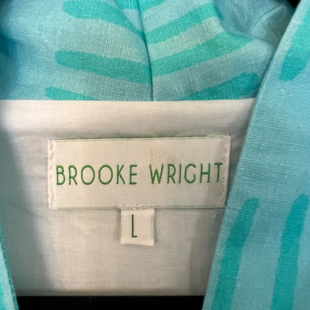 Brooke Wright Blue Pattern Dress - image 3